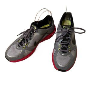 Nike Flywire XT Sneakers Running Shoes. Gray and Red Size 8.5